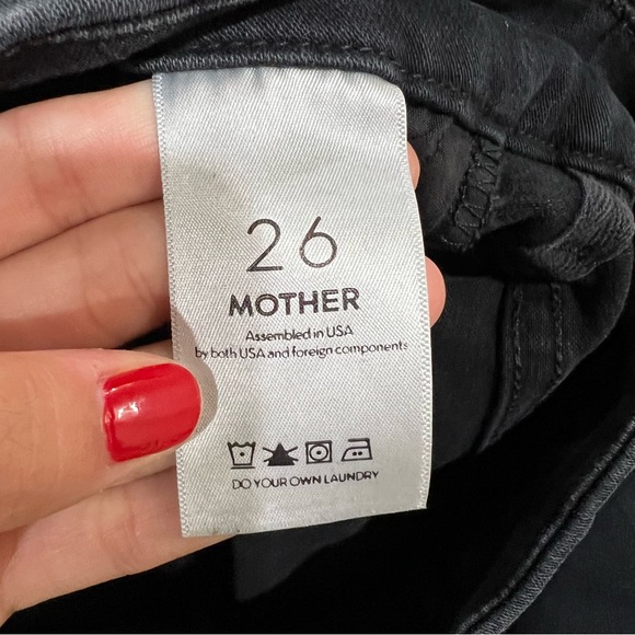 Mother High Waisted Looker Blackbird Star Pocket Jeans Size 26 - Picture 6 of 10